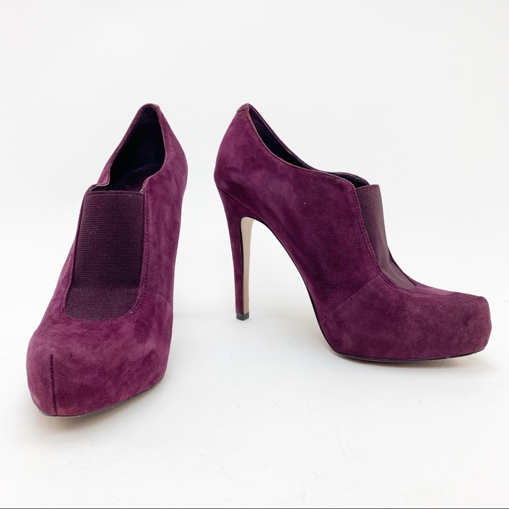 BCBG suede high heel bootie. Size 7B